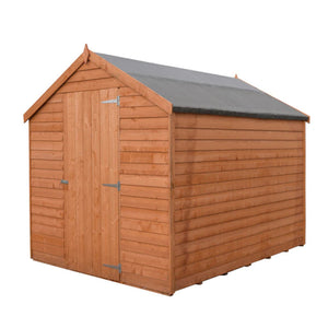 Shire Overlap Dipped Apex Wooden Garden Shed 8x6