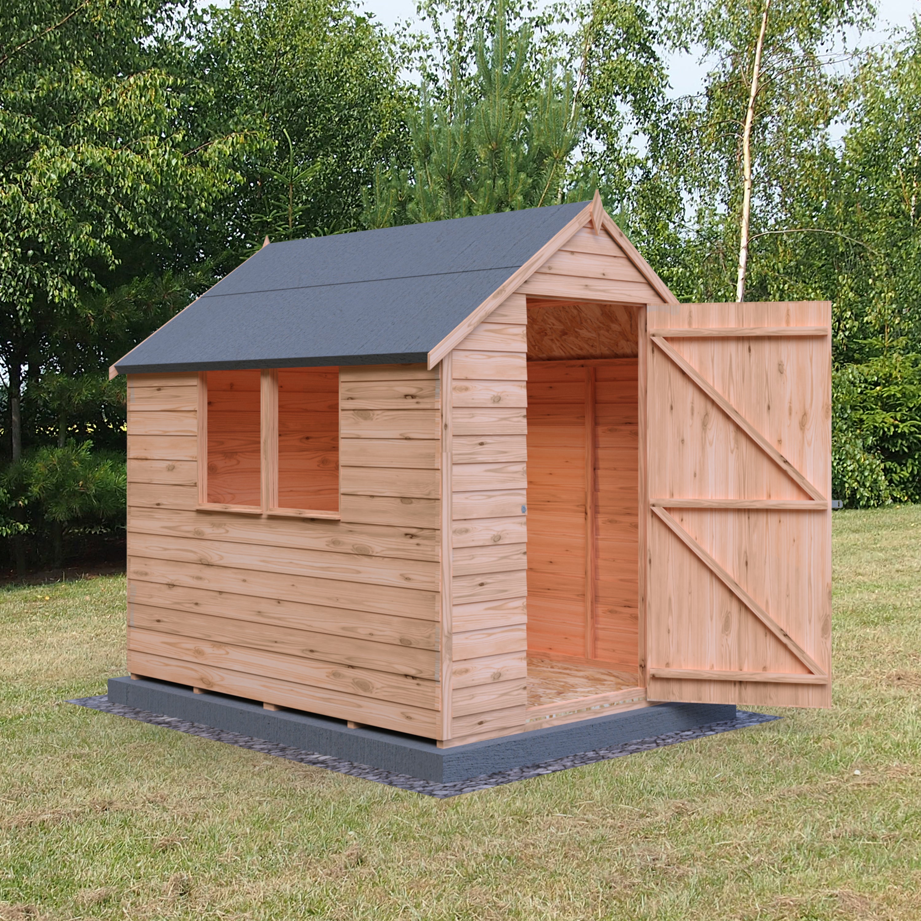 Shire Garden Value Overlap 7 x 5 Shed With or Without Window - Garden Life Stores