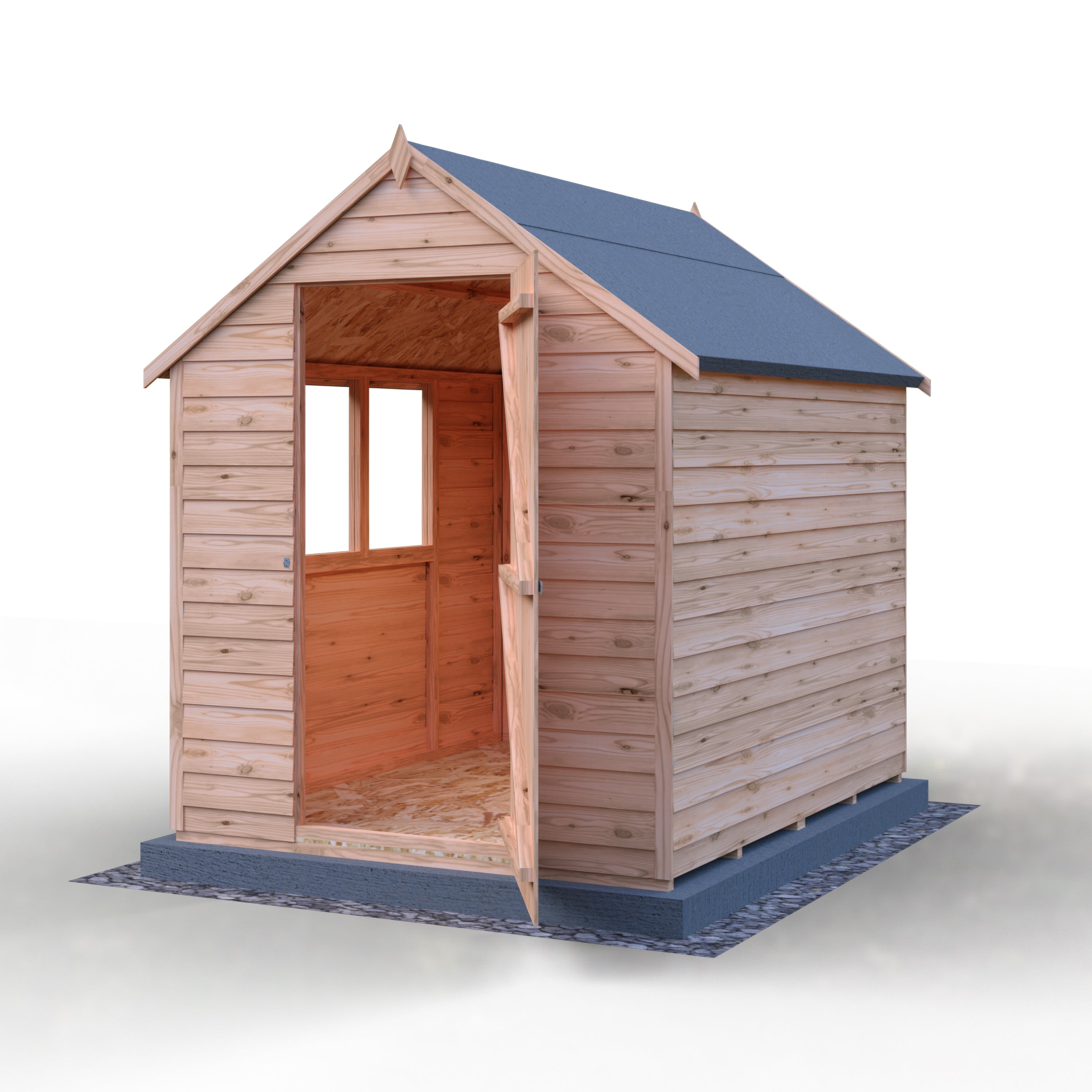 Shire Garden Value Overlap 7 x 5 Shed With or Without Window - Garden Life Stores