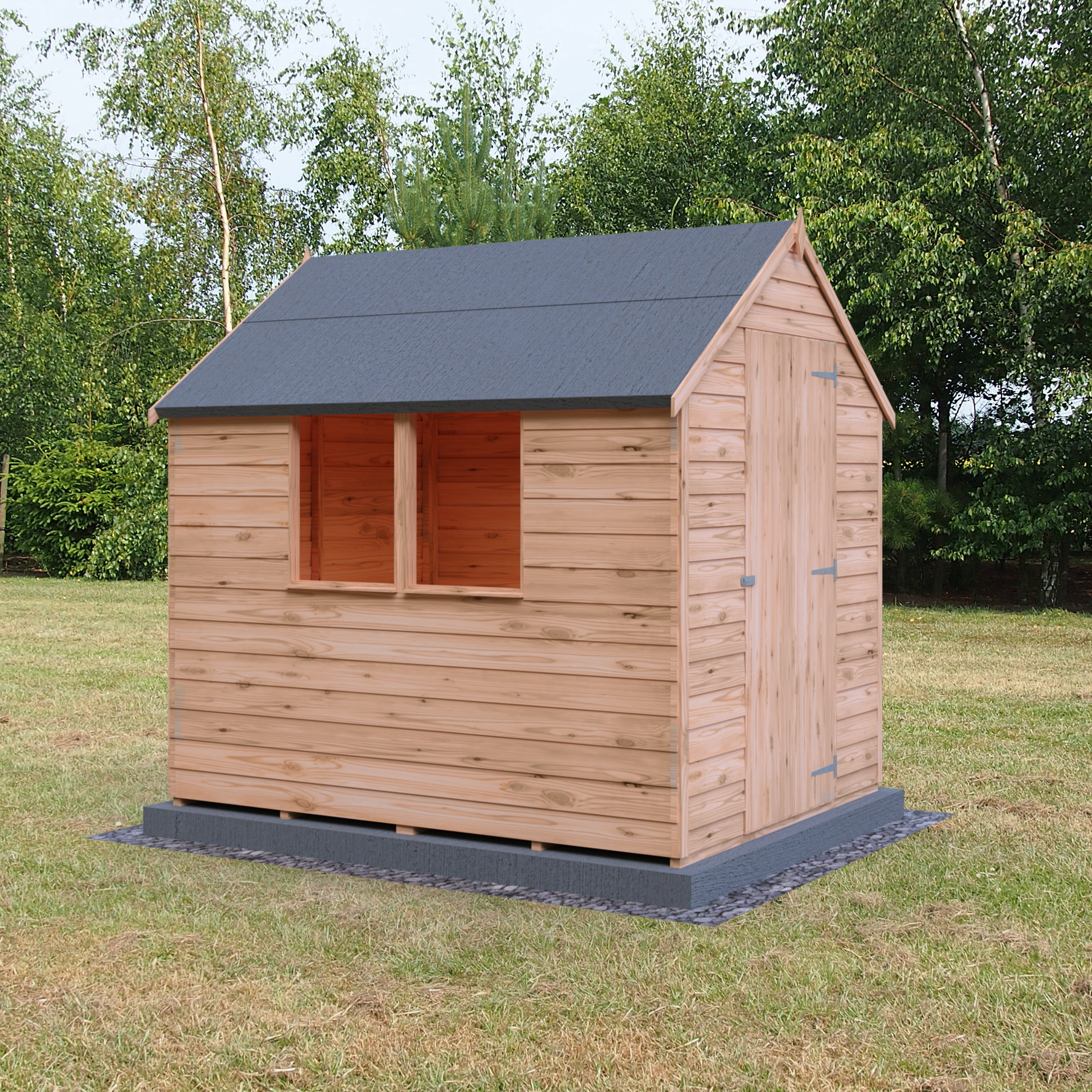 Shire Garden Value Overlap 7 x 5 Shed With or Without Window - Garden Life Stores