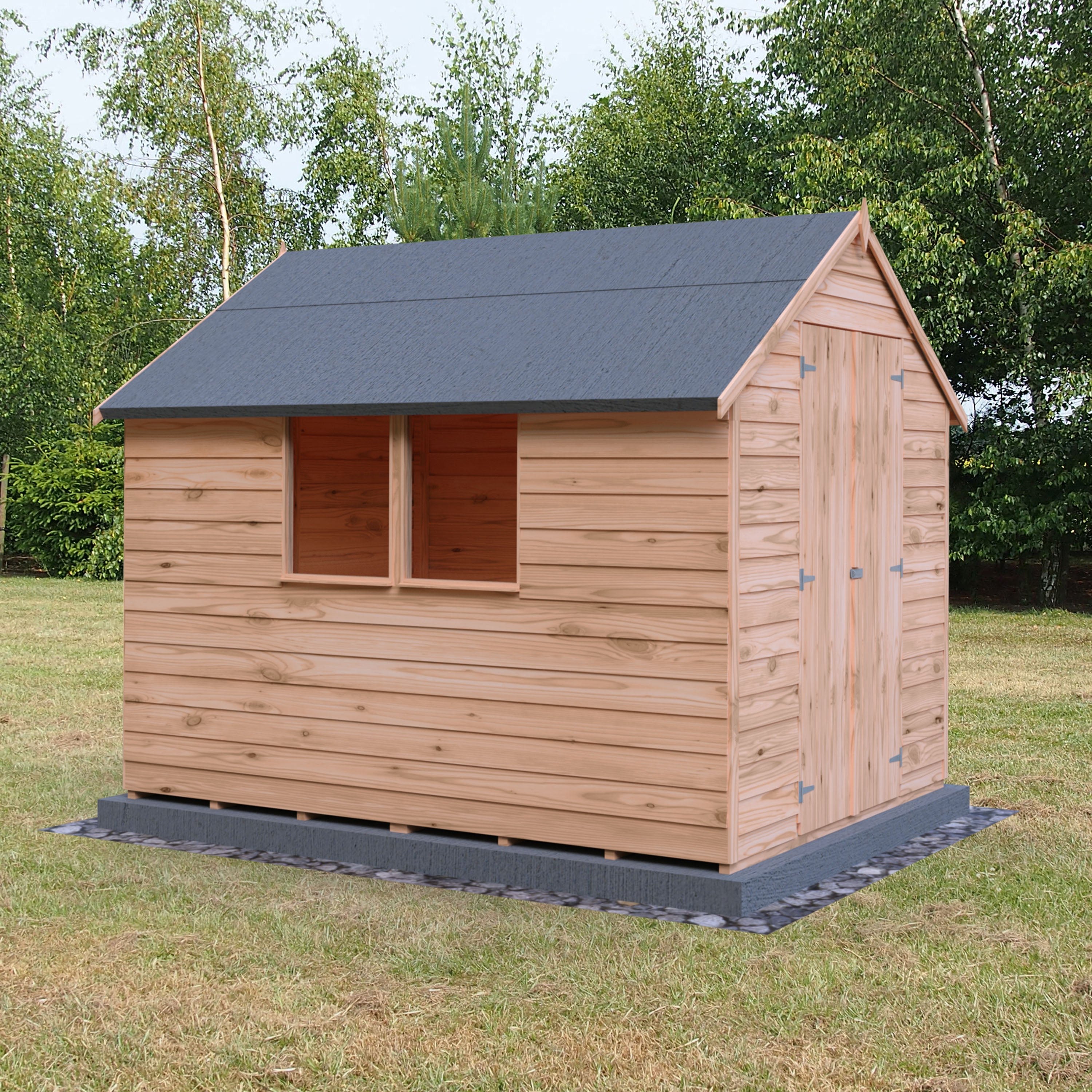 Shire Garden Value Overlap 8 x 6 Double Door Shed with or wihout Window - Garden Life Stores