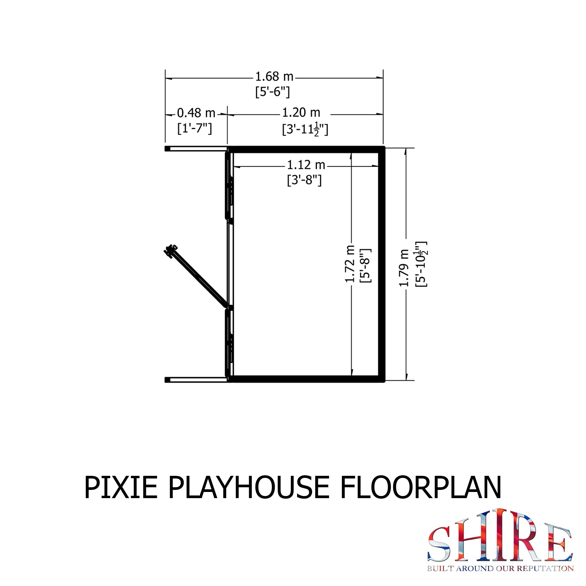 Shire Pixie Playhouse 6x4 - Garden Life Stores. 