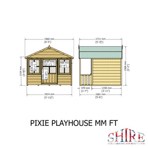 Shire Pixie Playhouse 6x4 - Garden Life Stores. 