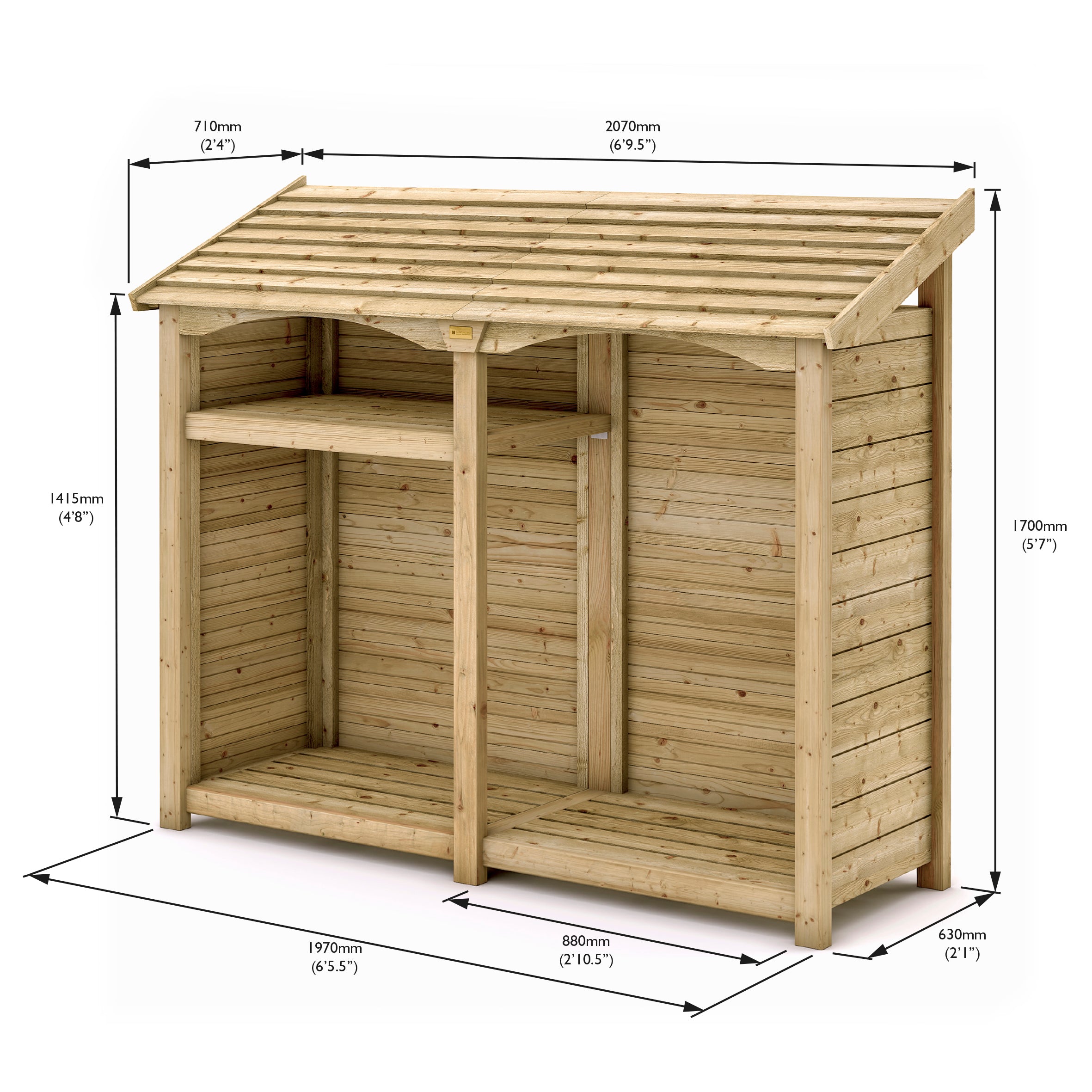 Rowlinson Premium Heritage Double Log Store