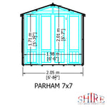 Shire Parham 7x7 Summerhouse | Garden Life Stores