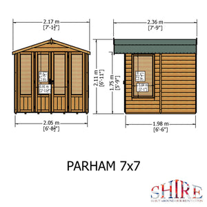 Shire Parham 7x7 Summerhouse | Garden Life Stores