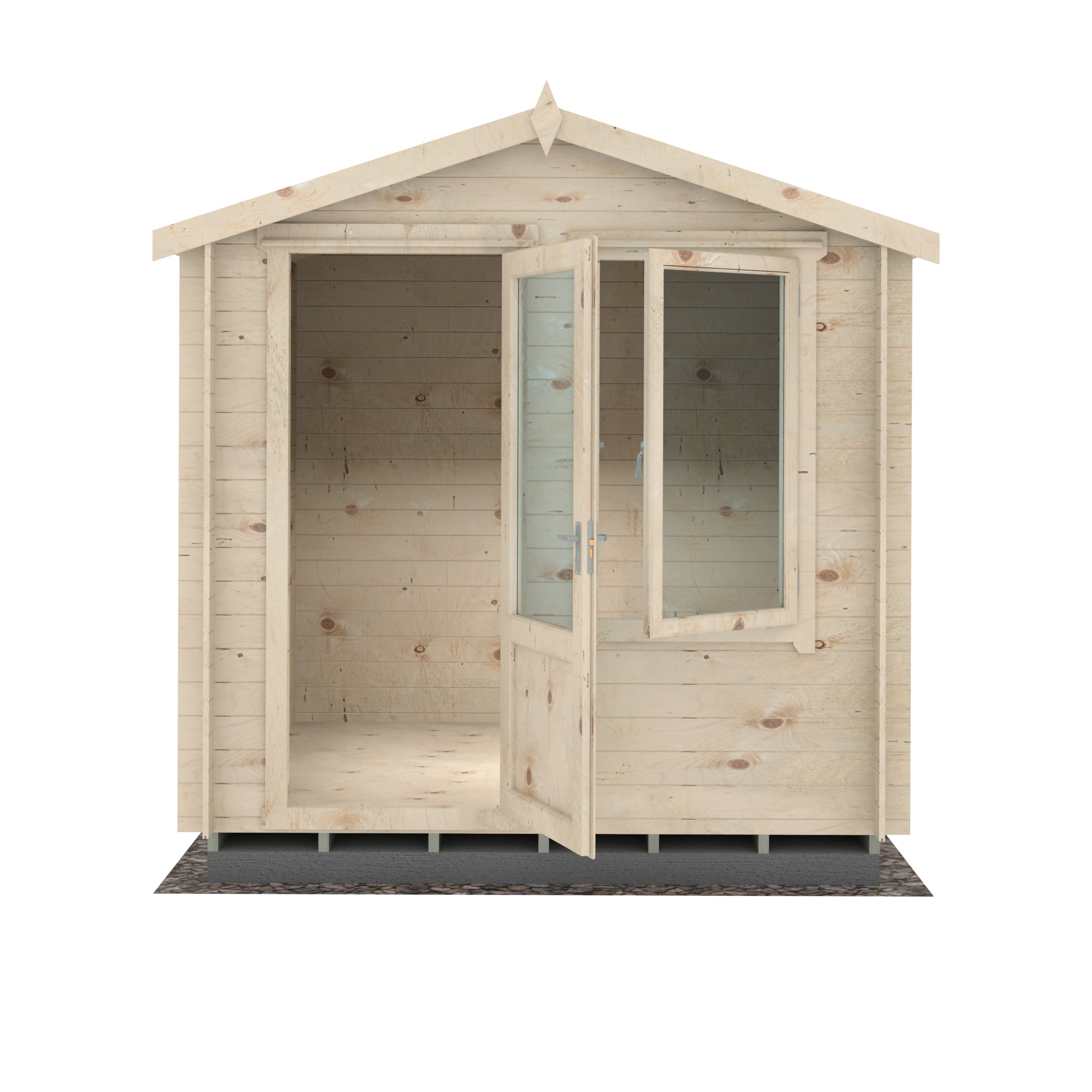 Shire Peckover 19mm Log Cabin 8x8