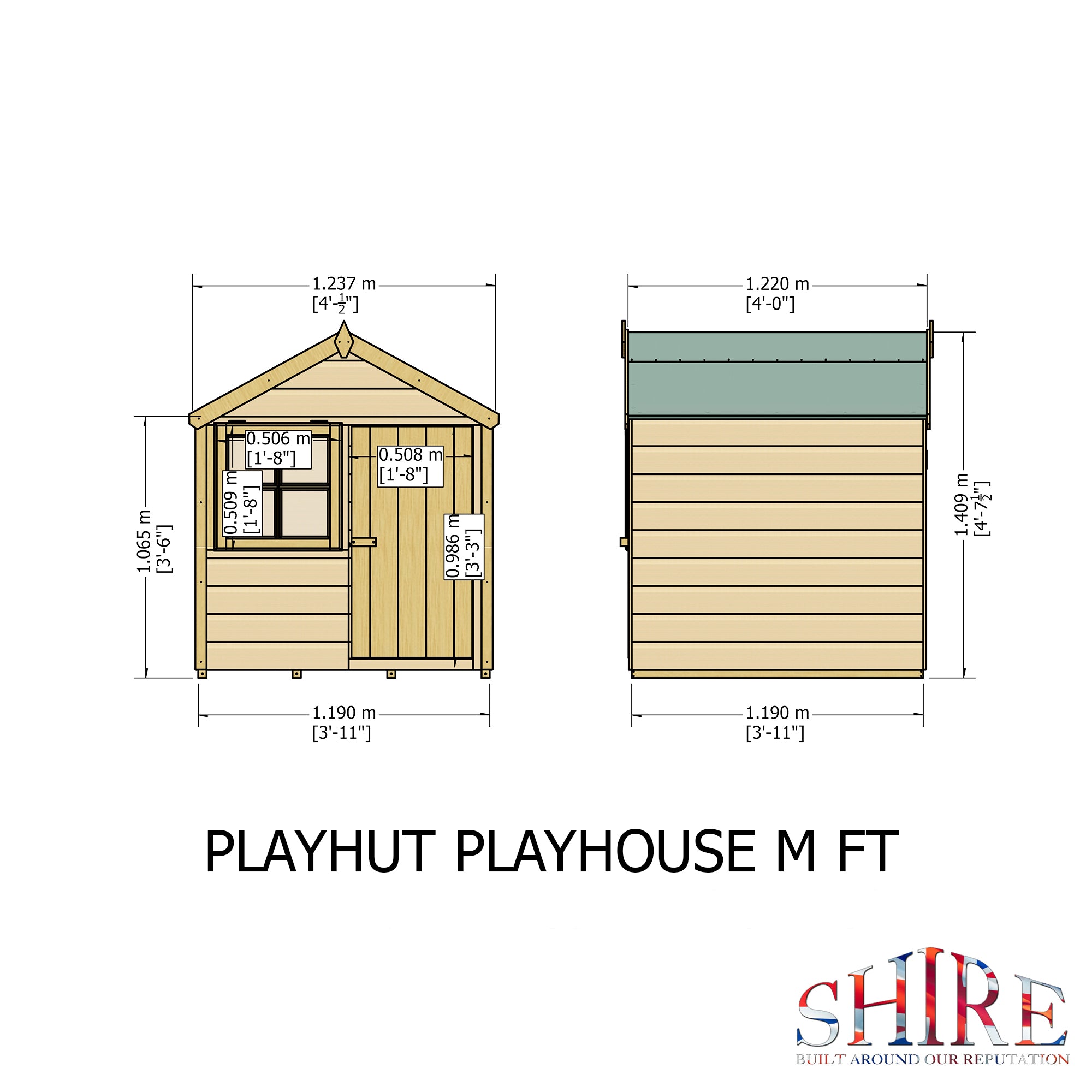 Shire Playhut Playhouse 4x4