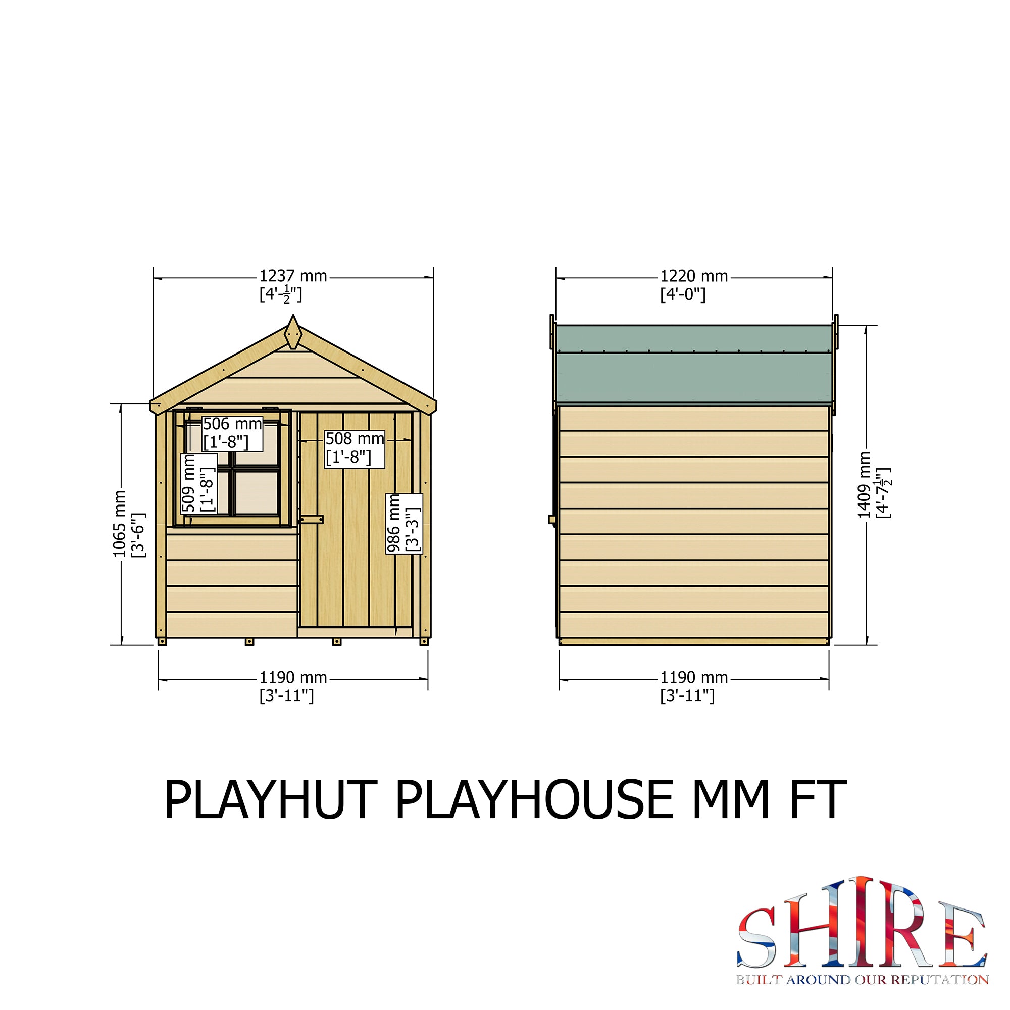 Shire Playhut Playhouse 4x4