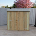 Shire Pressure Treated Overlap Range Pent Double Door 6x3 Garden Life Stores