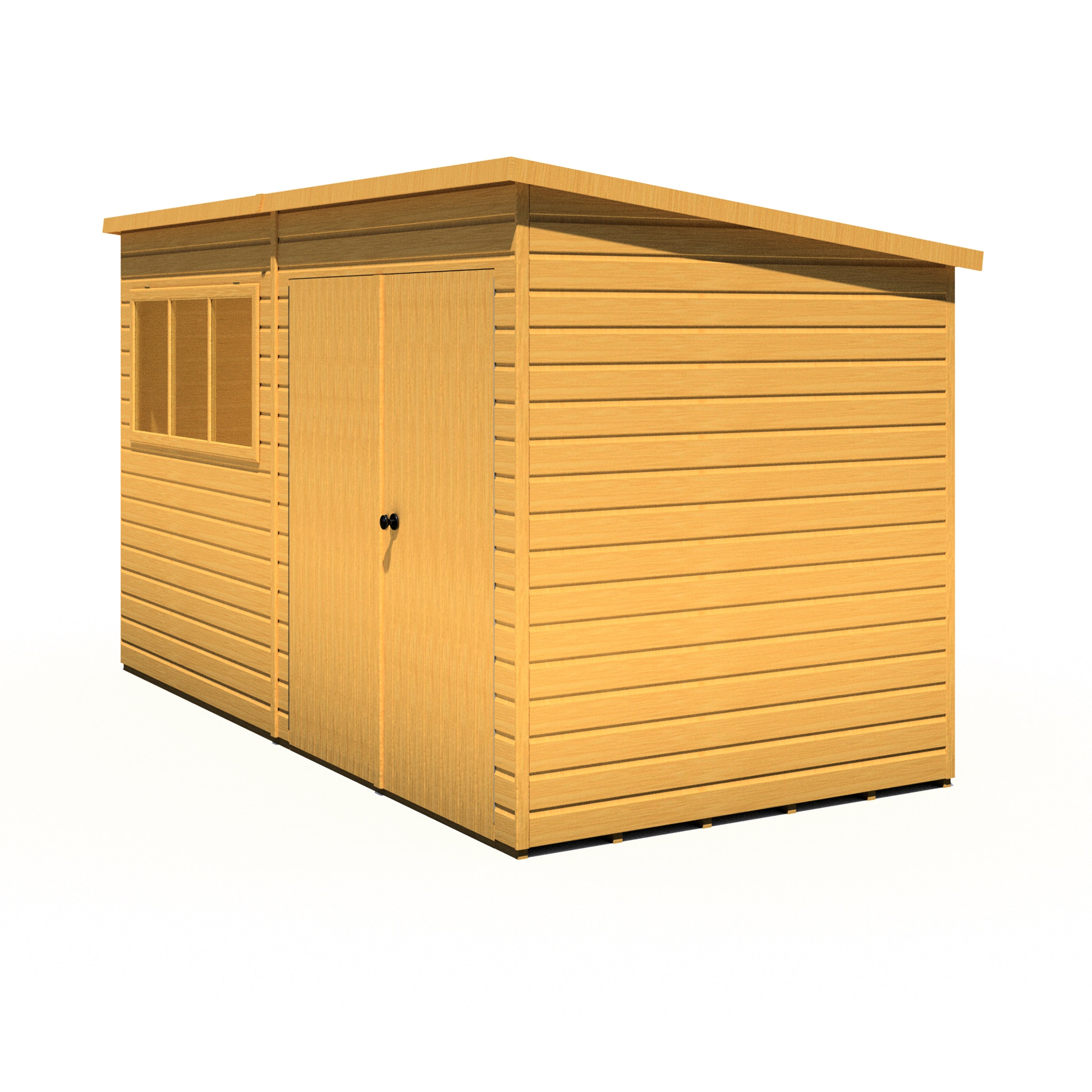 Shire Ranger Double Door Pent Shed 12x6