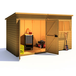 Shire Ranger Double Door Pent Shed 12x6