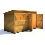 Shire Ranger Double Door Pent Shed 12x6