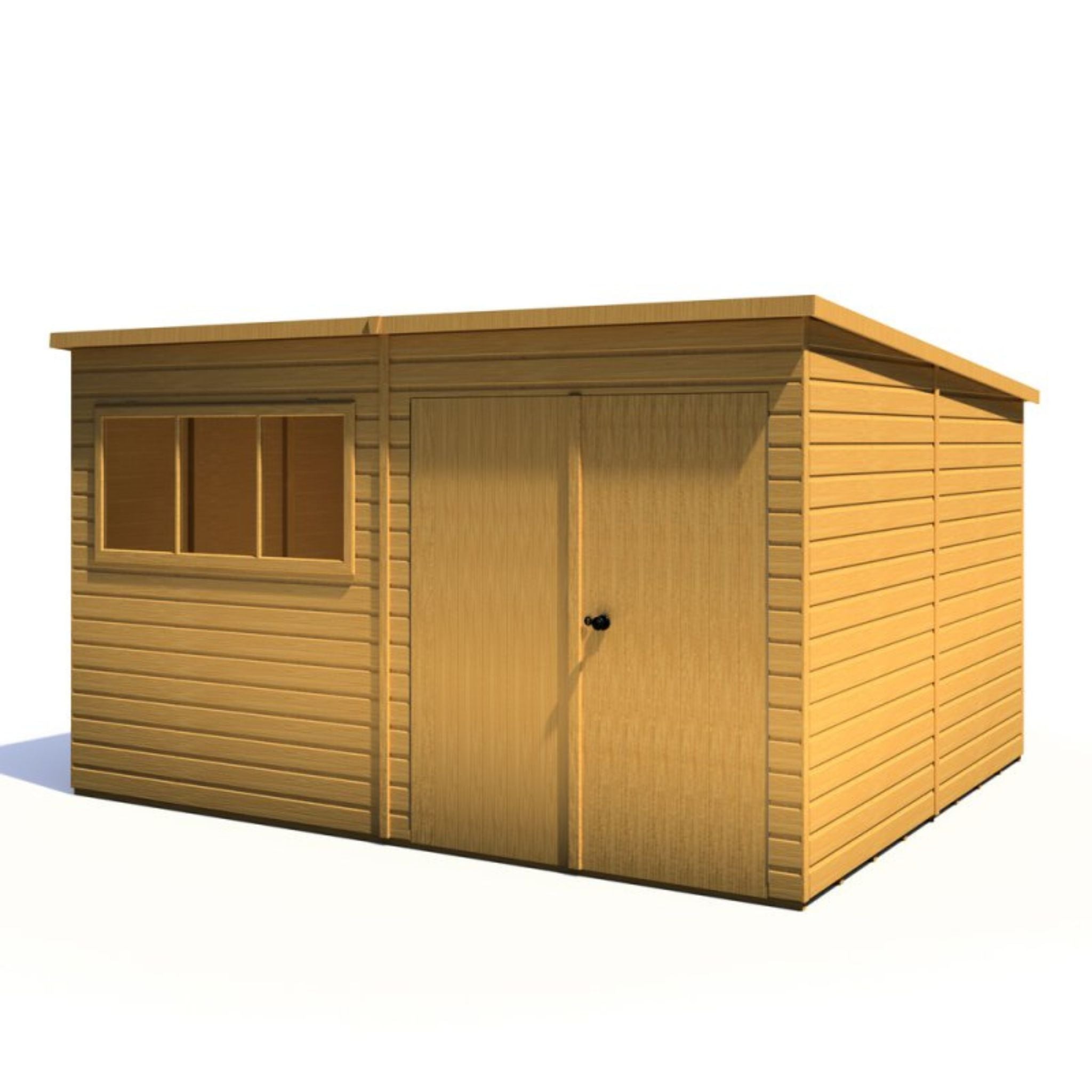 Shire Ranger Double Door Pent Shed 12x10