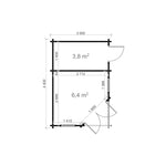 Shire Rita 44mm Corner Cabin 10x14