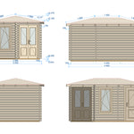 Shire Rita 44mm Corner Cabin 10x14