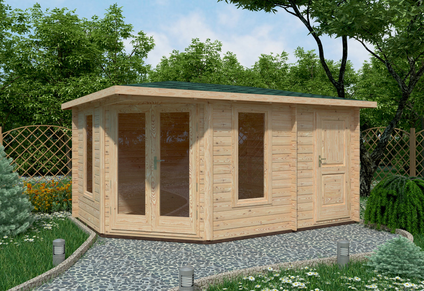 Shire Rita 44mm Corner Cabin 10x14