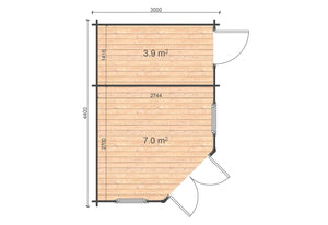 Shire Rita 44mm Corner Cabin 10x14