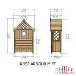 Shire Pressure Treated Rose Arbour - Garden Life Stores. 