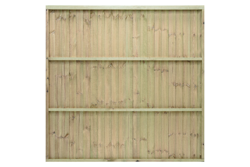 Grange Standard Featheredge Fence Panel – Pressure-Treated Green Vertical | Garden Life Stores