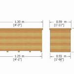 Shire Storage Box 4x2 Tongue and Groove - Pressure Treated