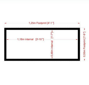 Shire Storage Box 4x2 Tongue and Groove - Pressure Treated