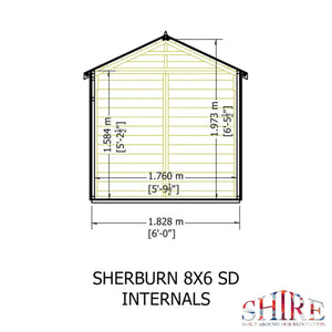 Shire Sherburn 8x6 Apex Shiplap Shed – Garden Life Stores