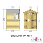 Shire Shetland Shiplap Apex 4x4 Shed – Garden Life Stores