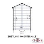 Shire Shetland Shiplap Apex 4x4 Shed – Garden Life Stores