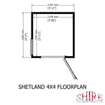 Shire Shetland Shiplap Apex 4x4 Shed – Garden Life Stores