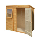 Shire Shiplap Pent Shed Single Door 6x4 Garden Life Stores