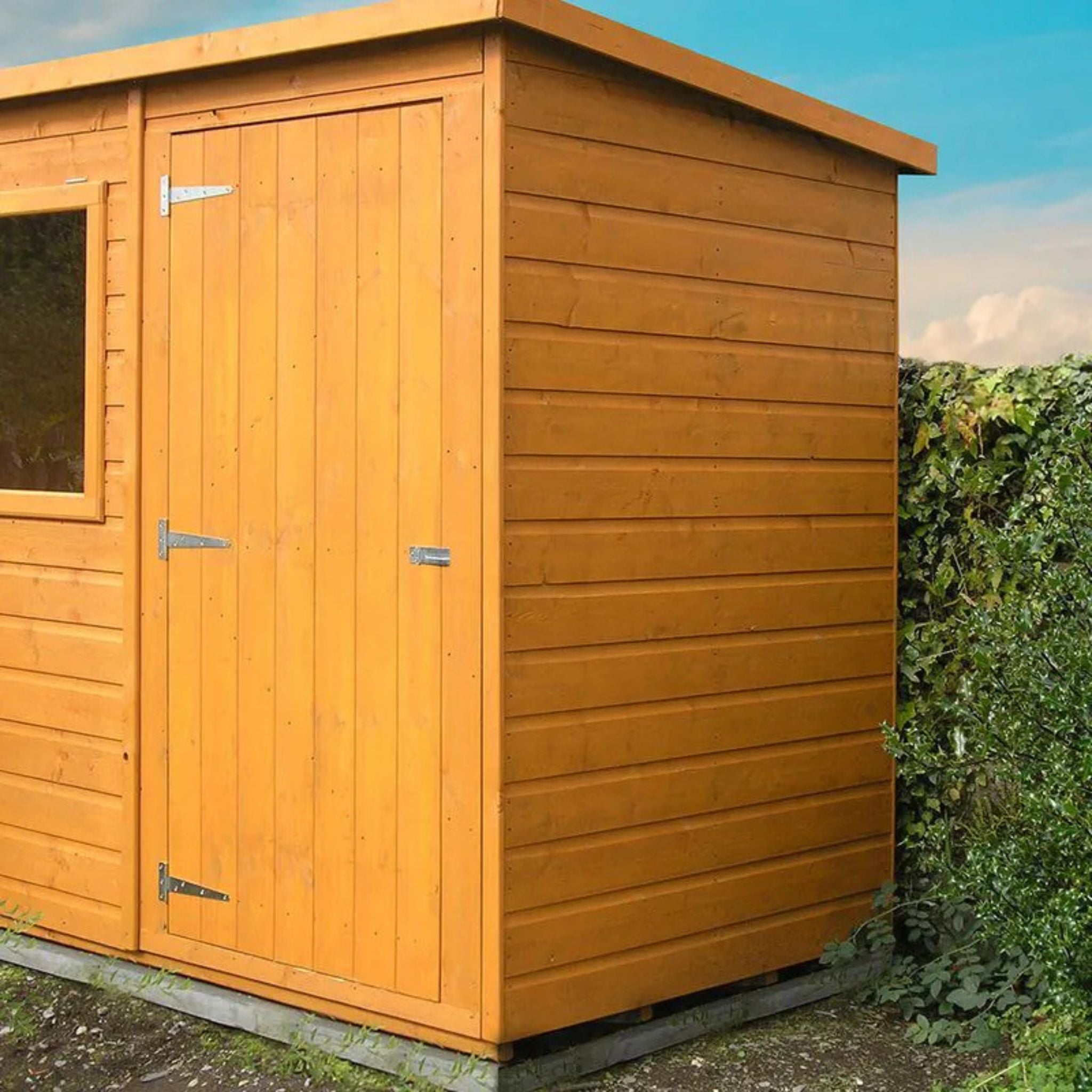 Shire Shiplap Pent Shed Single Door 6x4 Garden Life Stores