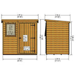 Shire Shiplap Pent Shed Single Door 6x4 Garden Life Stores