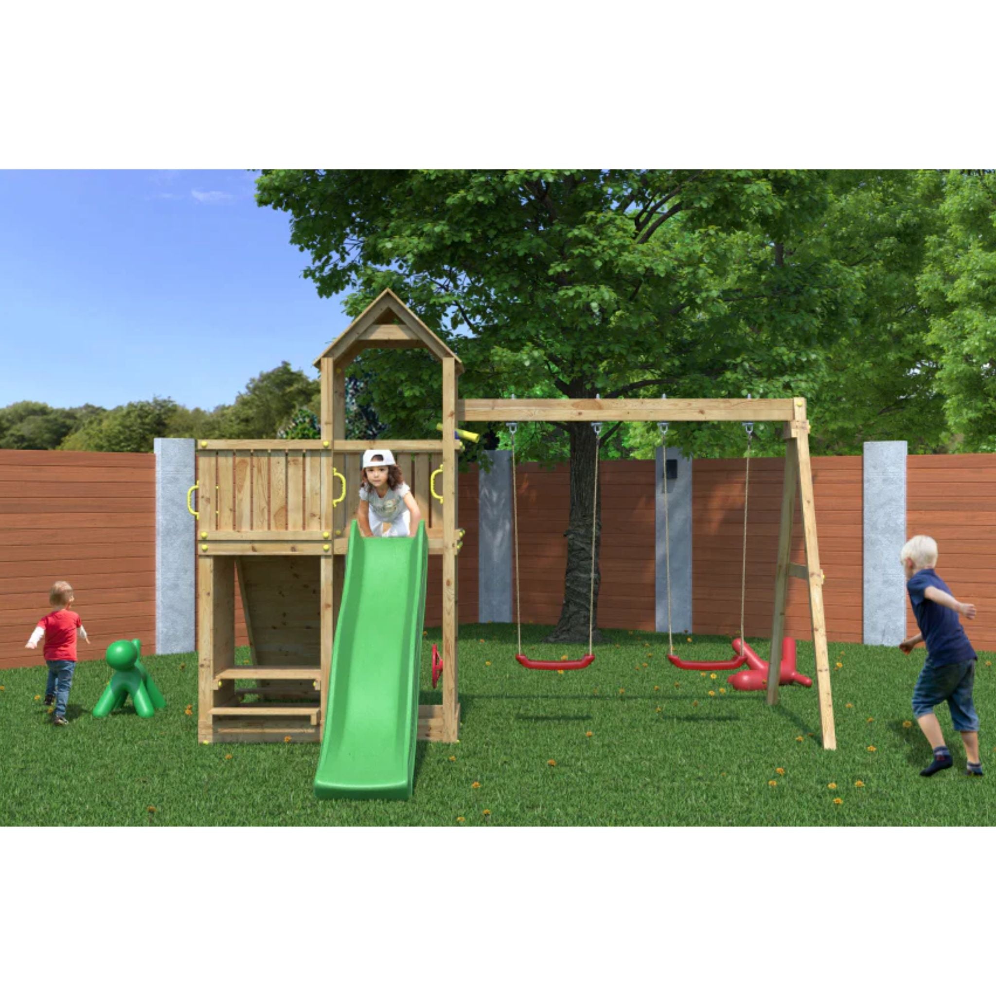 Shire Summit Seeker Scramble (Floppi) – Ultimate Wooden Climbing Frame & Playset | Garden Life Stores