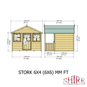 Shire Stork Playhouse 6x4 - Garden Life Stores. 