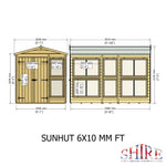 Shire Sun Hut Potting Shed 6x10