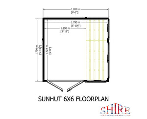 Shire Sun Hut Potting Shed 6x6