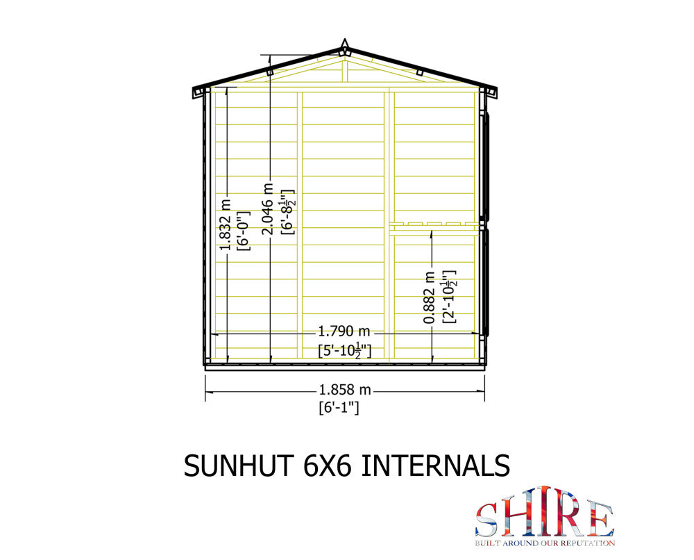 Shire Sun Hut Potting Shed 6x6