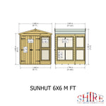 Shire Sun Hut Potting Shed 6x6