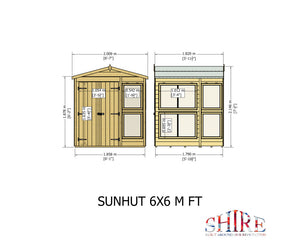 Shire Sun Hut Potting Shed 6x6