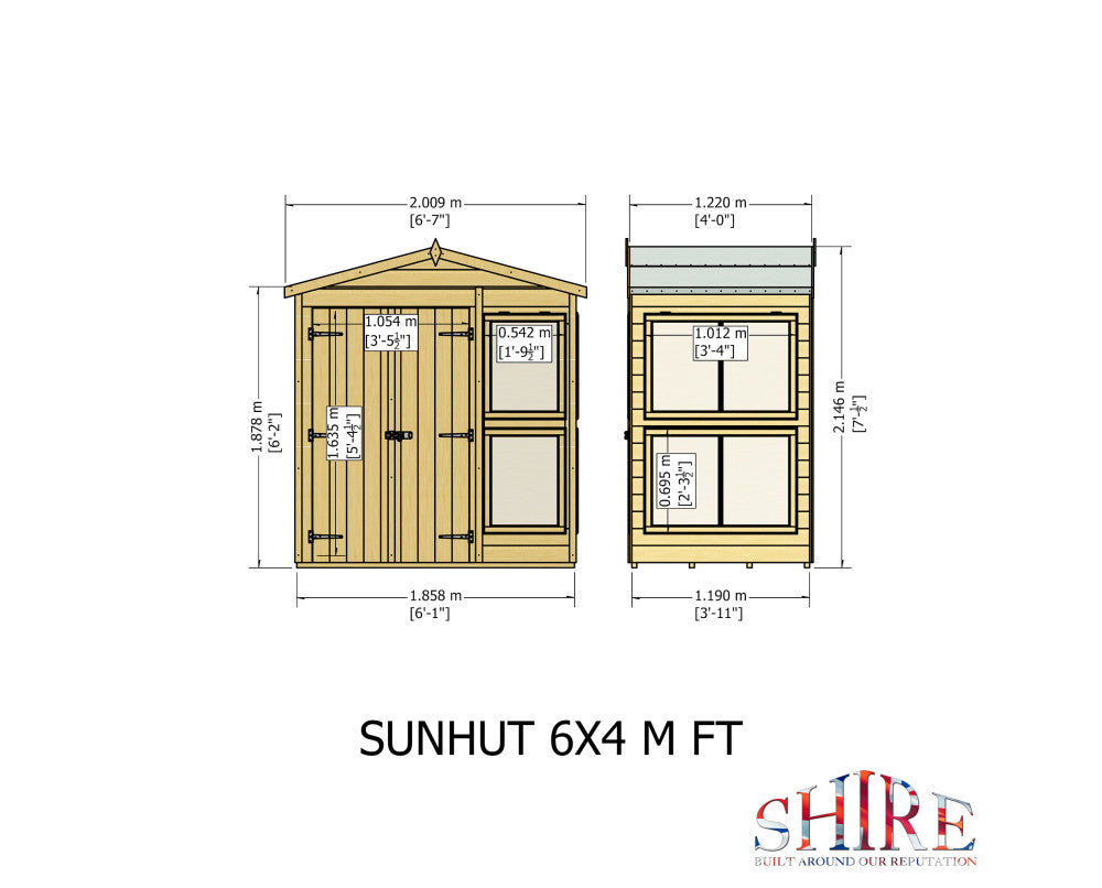 Shire Sun Hut Potting Shed 6x4