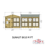 Shire Sun Hut Potting Shed 8x10