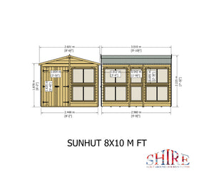 Shire Sun Hut Potting Shed 8x10