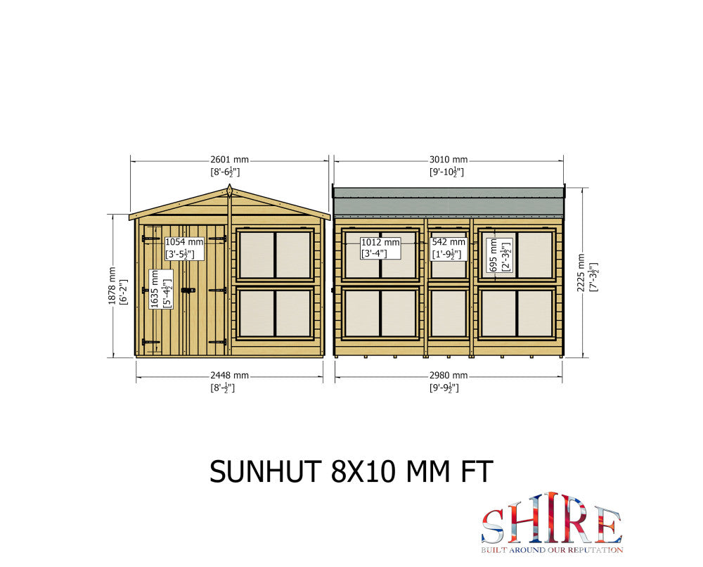 Shire Sun Hut Potting Shed 8x10