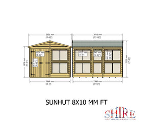 Shire Sun Hut Potting Shed 8x10