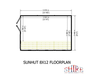 Shire Sun Hut Potting Shed 8x12