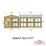 Shire Sun Hut Potting Shed 8x12