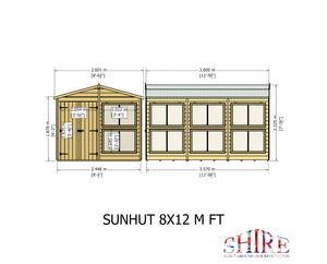 Shire Sun Hut Potting Shed 8x12