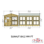 Shire Sun Hut Potting Shed 8x12