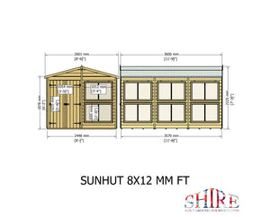 Shire Sun Hut Potting Shed 8x12